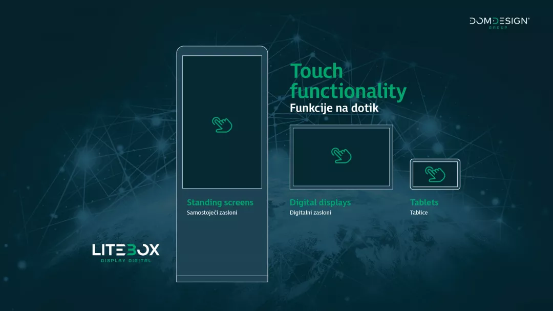 LItebox zasloni - touch