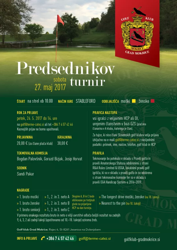 Predsednikov turnir GK Grad Mokrice 2017