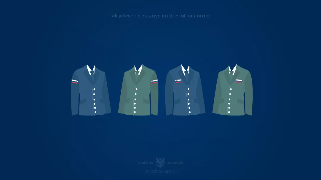 Vključevanje zastave na dres ali uniformo