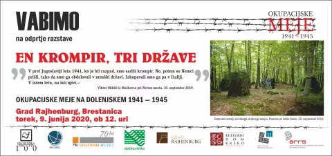 En krompir, tri države: Okupacijske meje na Dolenjskem 1941–1945