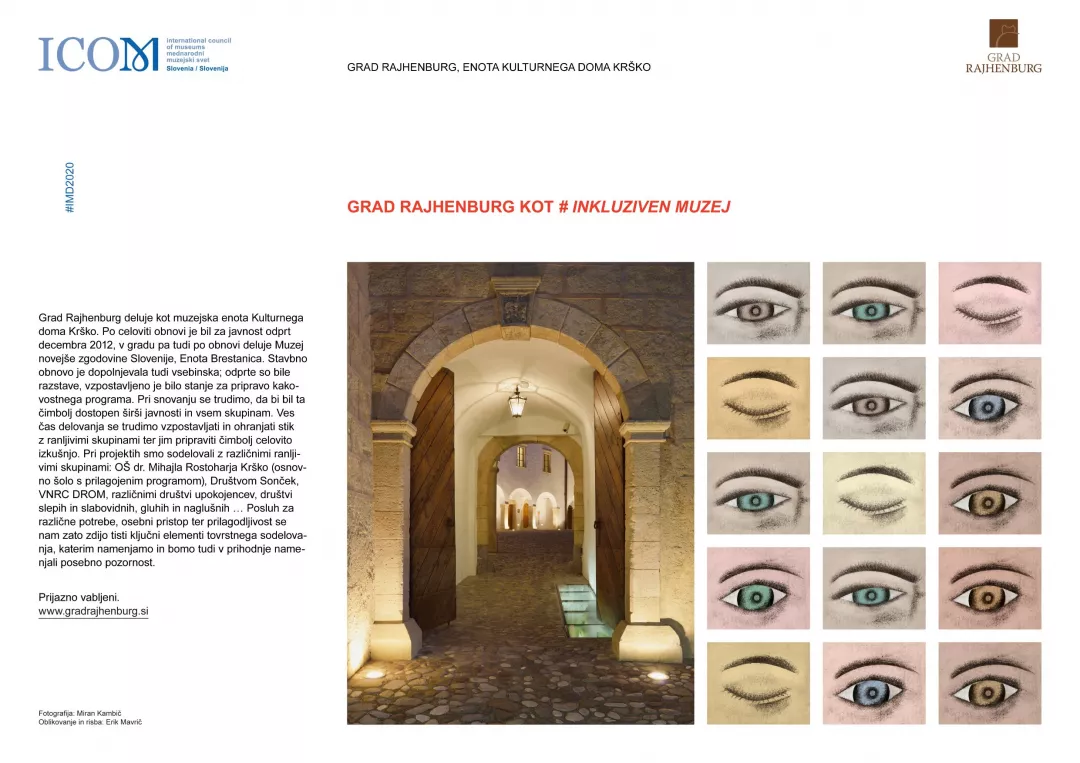 Grad Rajhengurg kot # inkluziven muzej I MMD 2020 - ICOM Slovenija - virtualna knjižica
