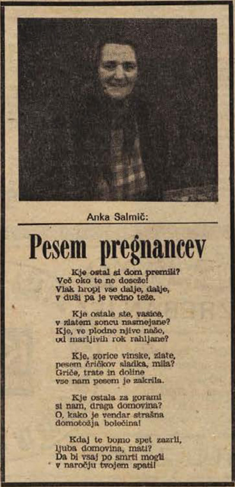 Ime tedna: Ančka Salmič, pesnica