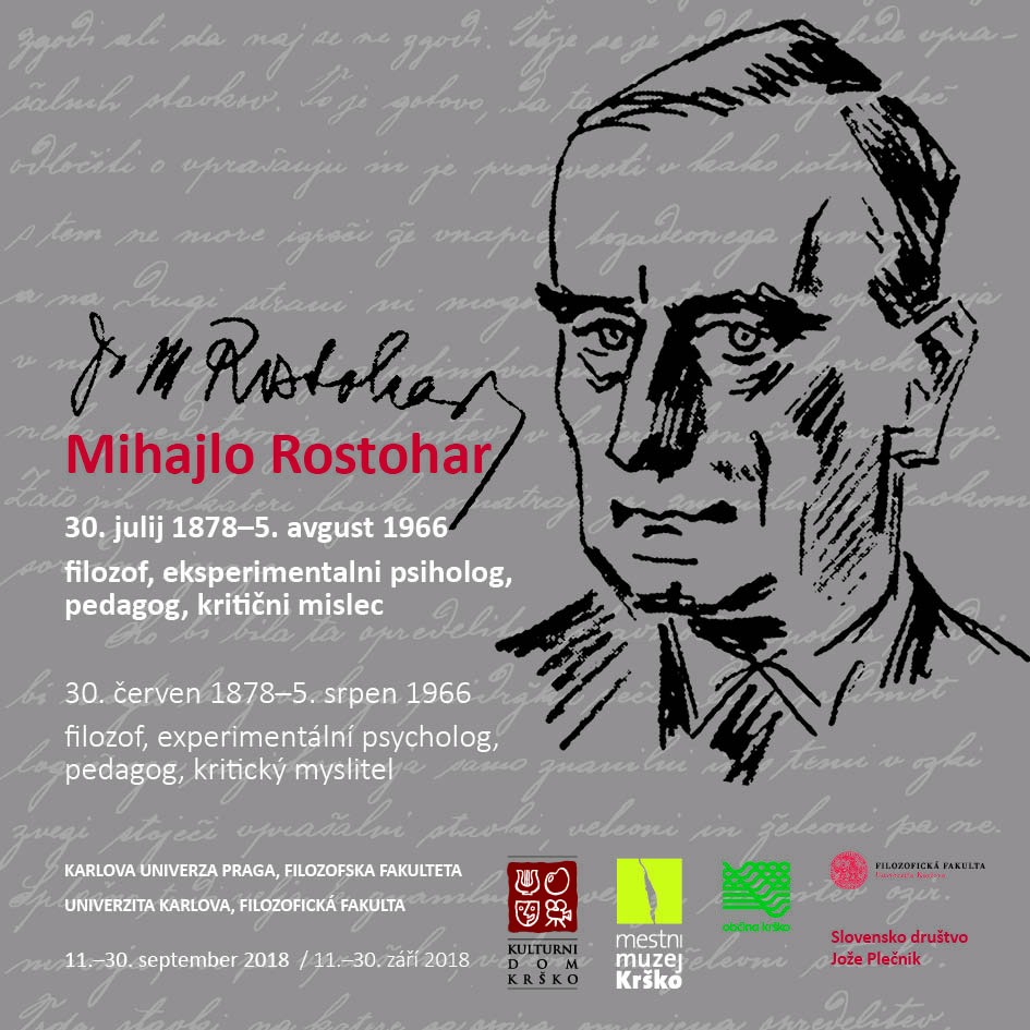 Mihajlo Rostohar, gostovanje razstave Mestnega muzeja Krško na Filozofski fakulteti Karlove univerze v Pragi
