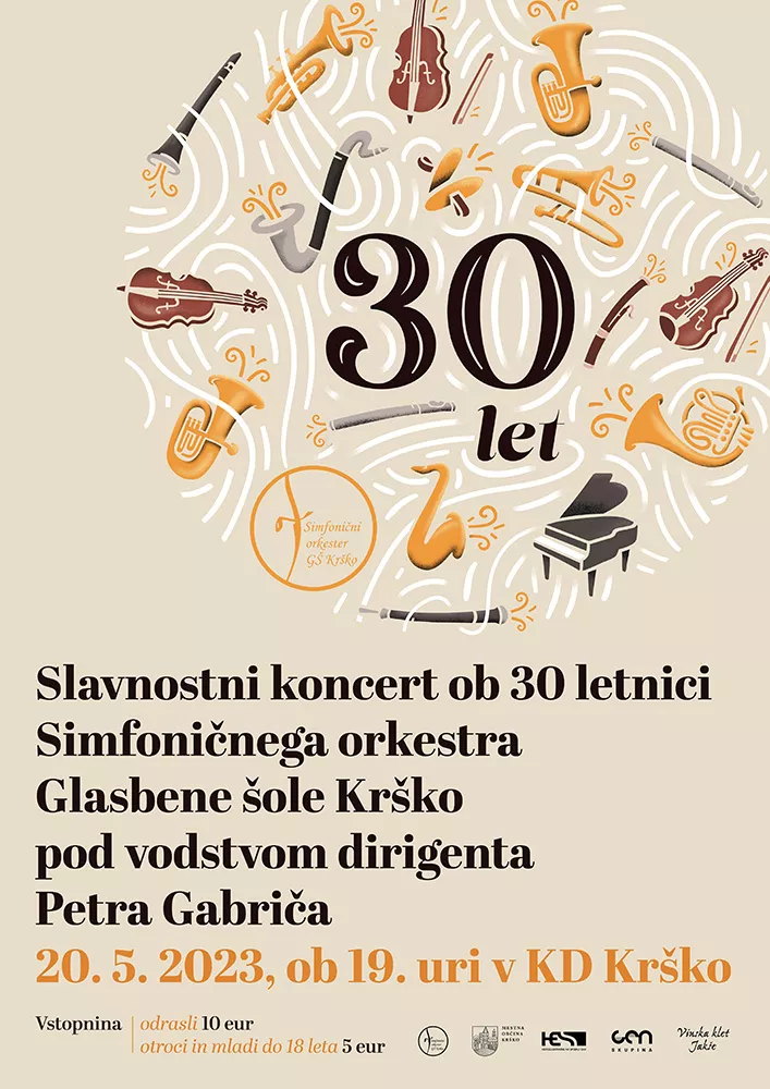Slavnostni koncert ob 30-letnici Simfoničnega orkestra Glasbene šole Krško