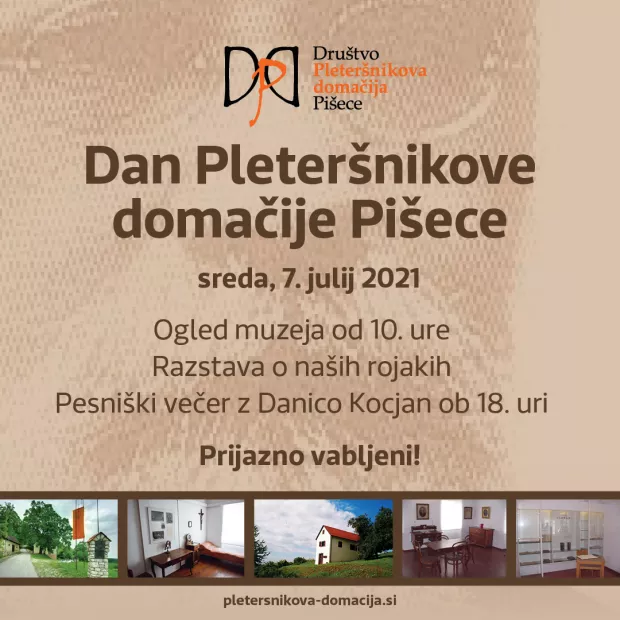 Dan Pleteršnikove domačije Pišece - 7. julij 2021