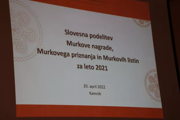 Murkove nagrade 2022. Foto: Lea Logar, Občina Kamnik.