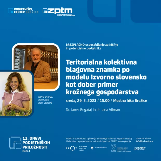 Teritorialna kolektivna blagovna znamka po modelu Izvorno slovensko kot dober primer krožnega gospodarstva