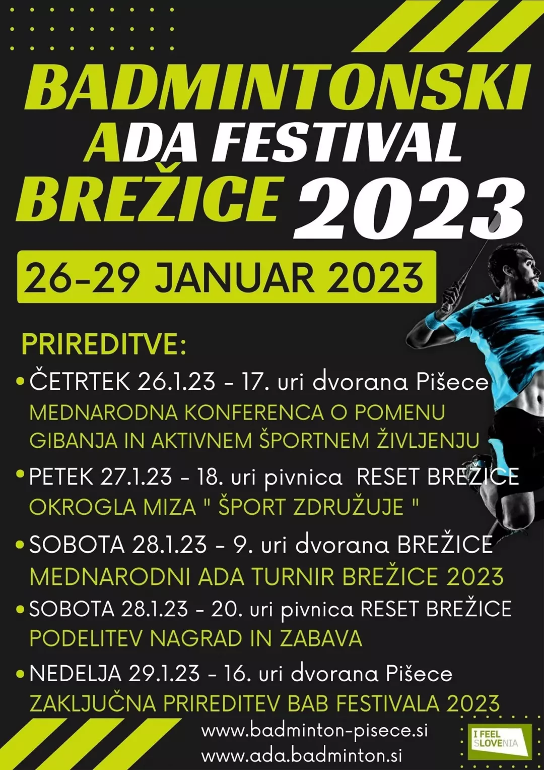 1. badmintonski ADA festival športa v Sloveniji