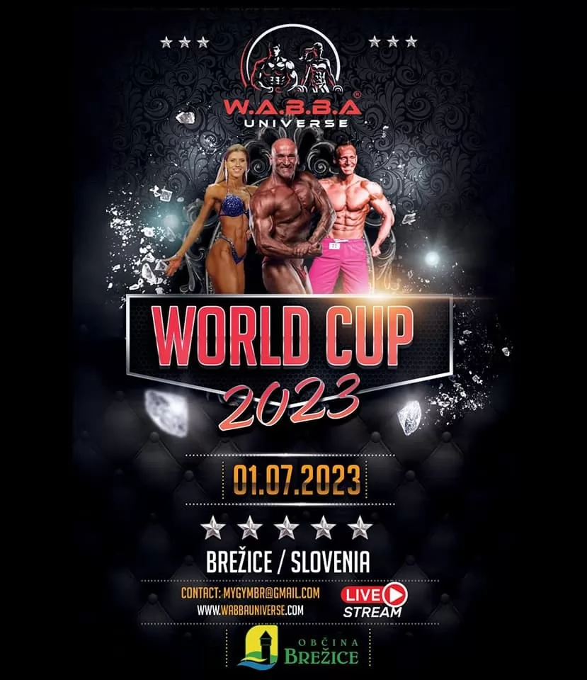 World Cup Brežice 2023 - tekmovanje za svetovni pokal v fitnesu in bodybuildingu