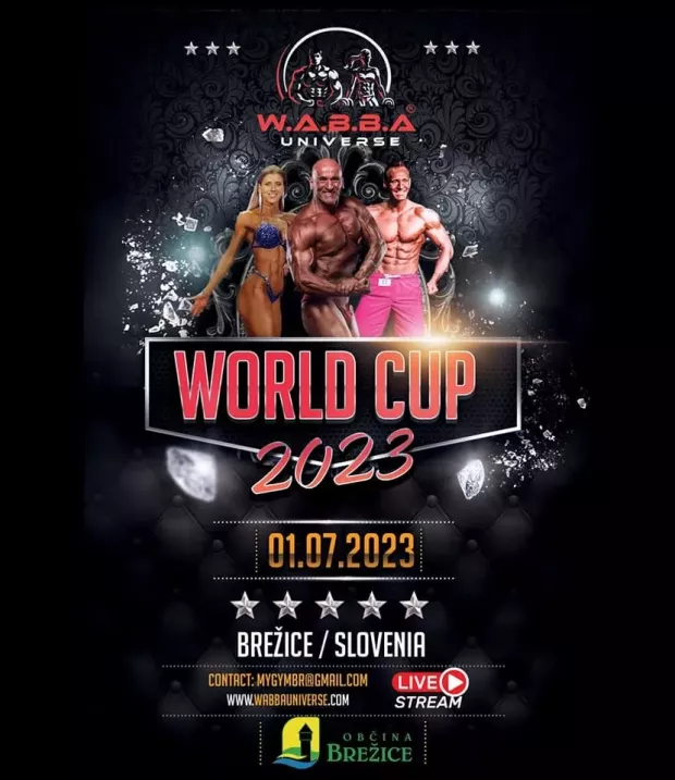 World Cup Brežice 2023 - tekmovanje za svetovni pokal v fitnesu in bodybuildingu
